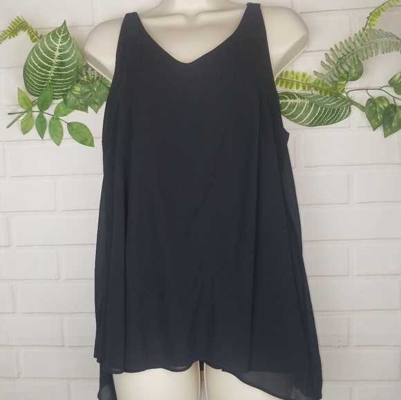 Next women's black sleeveless top size 14 - Picture 1 of 7